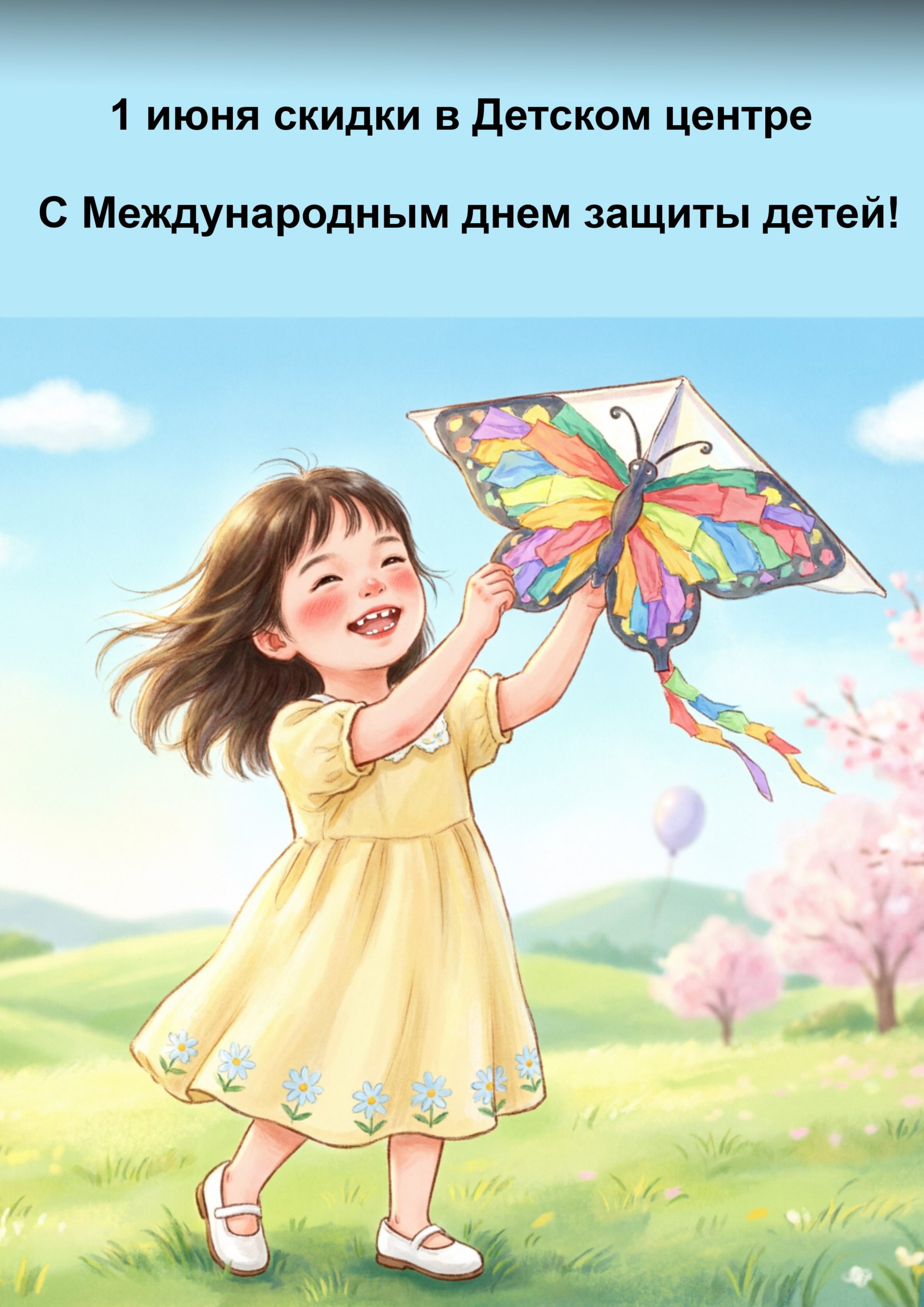 К 1 июня. В Международный день защиты детей.